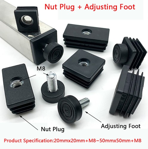 Square plastic end - end, caps