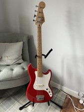 Fender Squire Bronco Bass Red