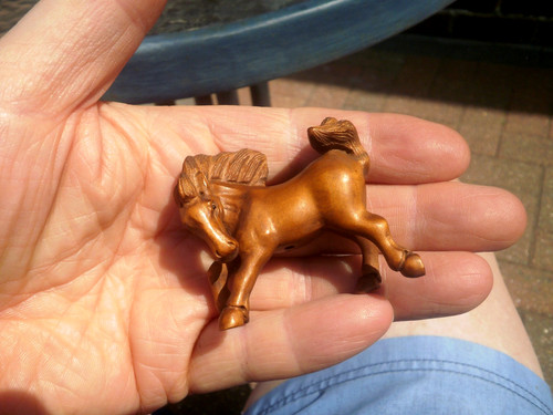 Hand carved wood - hand, netsuke