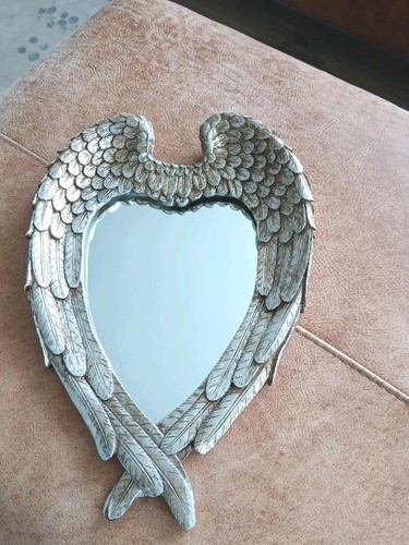 Small heart ornate mirror - small,