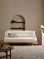 Next Sofa bed Futon Cream Boucle NEW