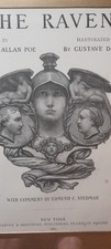 Antique Edgar Allan Poe The Raven  Gustave Dore