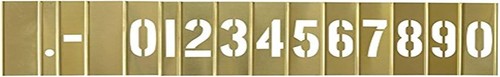 Deezio inch brass number - 3,