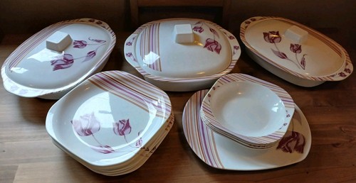 Vintage melamine dinner set - vintage,