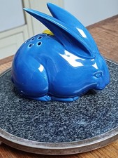 Vintage Ceramic Blue Rabbit Or