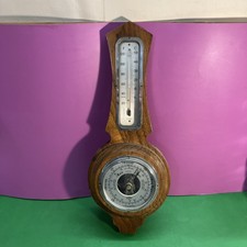 Vintage SB Instruments Banjo Barometer & Thermometer 