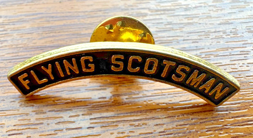 Flying scotsman enamel - scotsman, badge