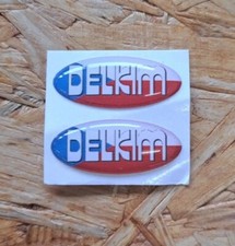 2 × Delkim Sticker Set Decal NEW "CZECH REPUBLIC/CZECH REPUBLIC" TXI Plus Fishing