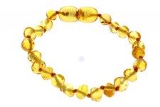 Genuine Baltic Amber Small to Large Bracelet/Anklet Knotted Beads Sizes 14-27 cm