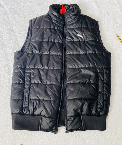 Puma mens coat vest - puma, (black)