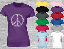 PEACE HANDS LADIES T SHIRT