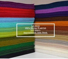 100% Merino Wool felt Fabric