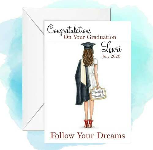 Personalised graduation card - personalised,