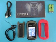 Garmin eTrex 30x GPS GB topo maps case strap batteries screen protector Full Kit