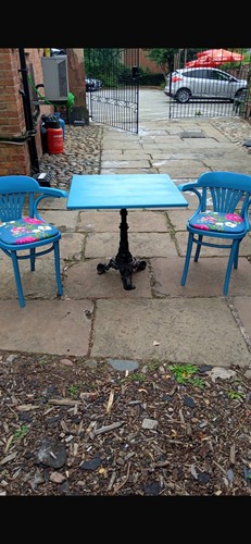 Stunning upcycled pub table - upcycled,