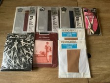 Vintage 8 x Tights Mary Quant, Berkshire Stockings Size L Mainly Still Packaged