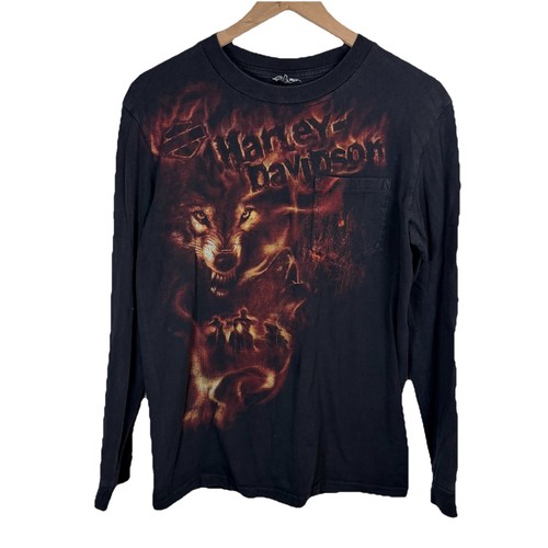 Vtg 90s harley - vtg, flame