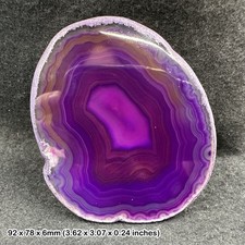 Agate slice for decoration and