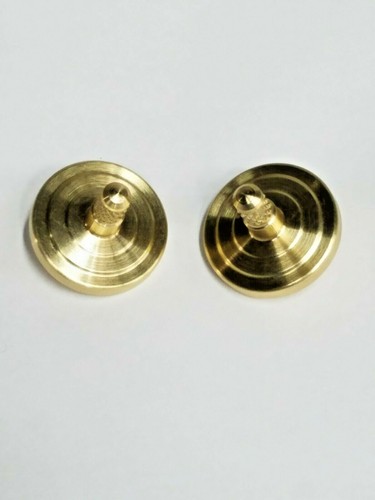 Two metal spinning tops - two,