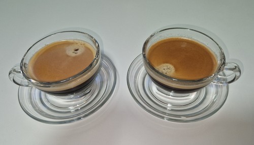 Caffe latte cups saucers - 2,