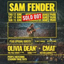 Sam Fender Newcastle 2025 A3