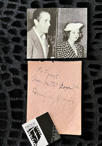 Humphrey bogart 1940 signed - humphrey,