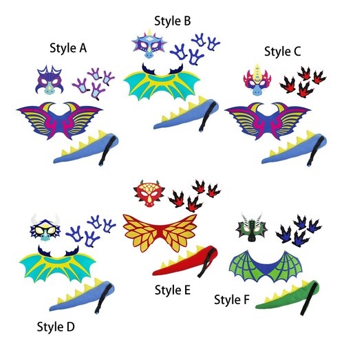 Dinosaur mask wing tail set - dinosaur,