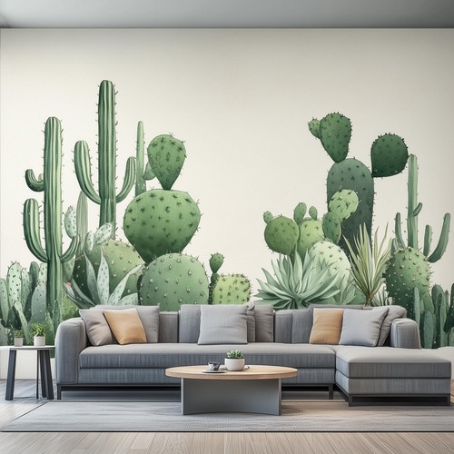 Cactus wall decal - wall, sticker