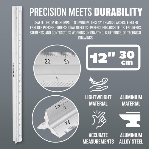Triangular aluminium tri - 12",