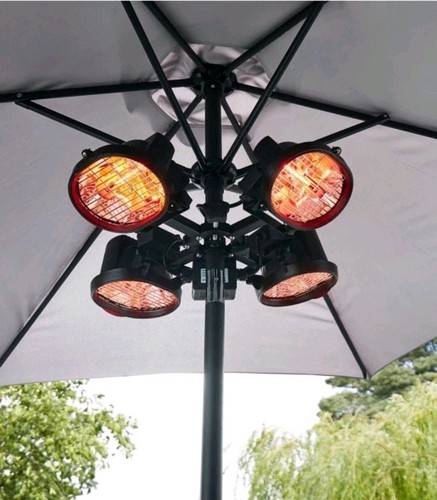 Outdoor heater black ruby - black,