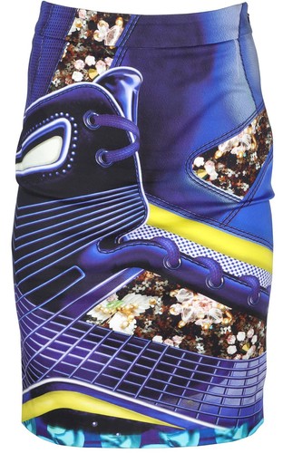 Mary katrantzou blue satin - mary,