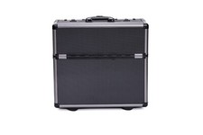 Aluminium Black Pilot Case Wheeled Briefcase Carry Case Travel Work Business