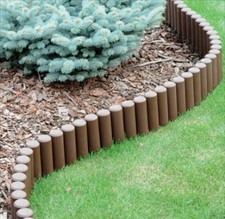  Garden Fence Lawn Edging Boarder Edge Palisade Fencing Brown Terracotta Grey