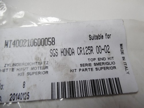 Honda cr125r top - gaskets,