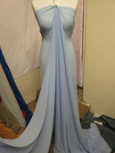 Skyblue georgette dress - georgette,