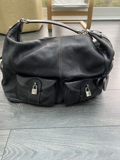 Luella  Black  Grained Leather