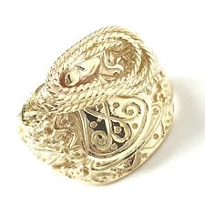 9ct Gold Saddle Ring Size X Men's Solid 21.8g Fully UK Hallmarked