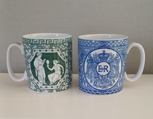Spode mugs queen eliz 11 - 2, eliz'