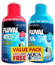 FLUVAL 250ML CYCLE & FREE AQUAPLUS VALUE PACK DEAL BIOLOGICAL WATER CONDITIONER