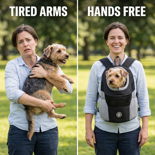 Pet dog front carrier backpack - carrier,