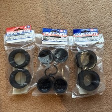 NEW TAMIYA F104 front & Rear wheel & Tyre set RARE NIP 