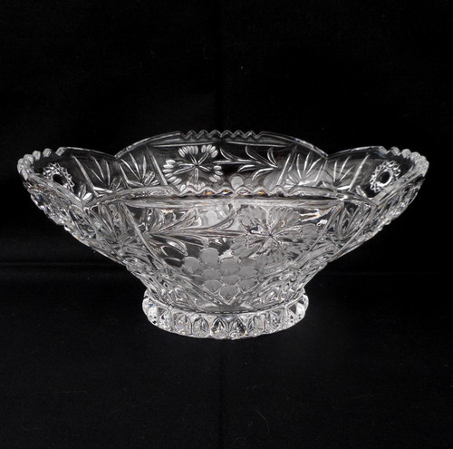 Moulded glass crystal - moulded, or