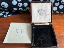 Antique Jewellery Box H Samuel Advertising Piece Leather Unusual Item 5p