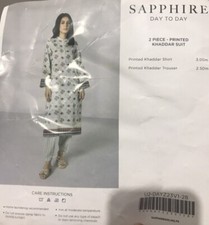 Sapphire 2 piece khaddar stitched suit