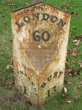 Photo 6x4 To Newmarket 1 Newmarket/TL6463 Old milepost Newmarket, Suffol c2009