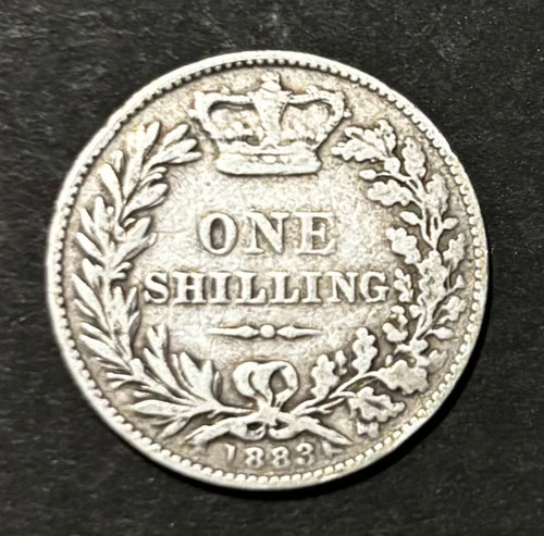 1883 queen victoria silver one - 1883,