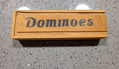 Vintage wooden dominoes tile - vintage,