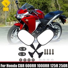 For Honda CBR 600RR 1000RR 125R 250R Motorcycle Review Side Rear Wing Mirror UK 