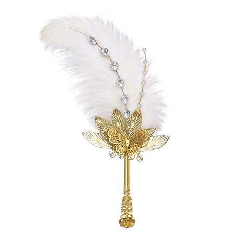 Ostrich feather fan - fan,,