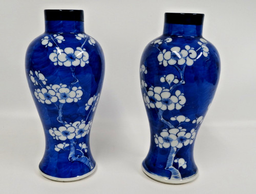 Pair chinese blue white - chinese, blue+white